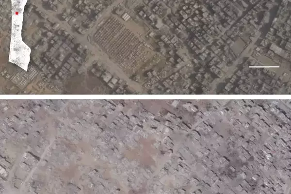 Gaza's Zeitoun Neighborhood Transformed into Desolate Landscape