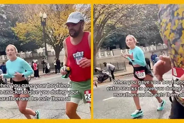 Boyfriend's Snack Sabotage During Marathon Sparks Online Outrage