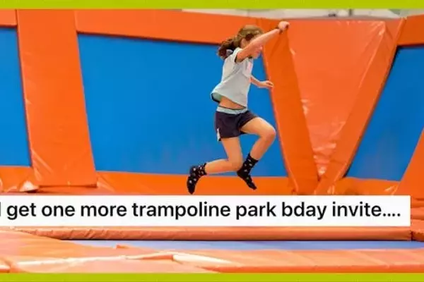 Mom Declares Ban on Trampoline Park Birthday Parties