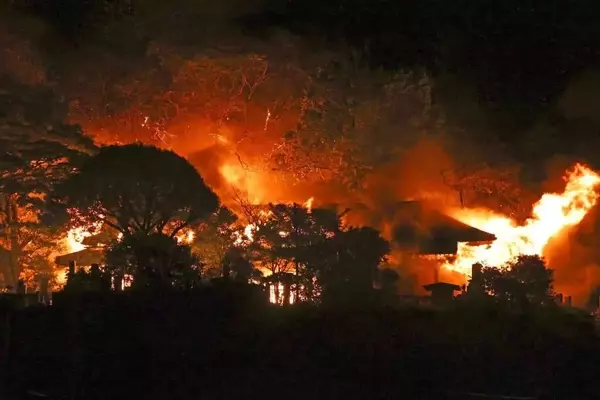 Devastating Fire Ravages Japanese Coastal Town, Leaving Homes in Ruins