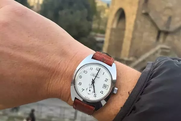 A Vintage Perseo Italian Railway Watch Discovered at a Bologna Flea Market