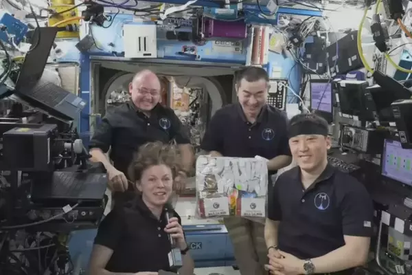 Astronauts Celebrate Thanksgiving in Orbit with International Feast