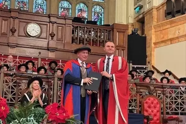 Hockley Mint's Gary Wroe Receives Honorary Doctorate for Industry Contributions