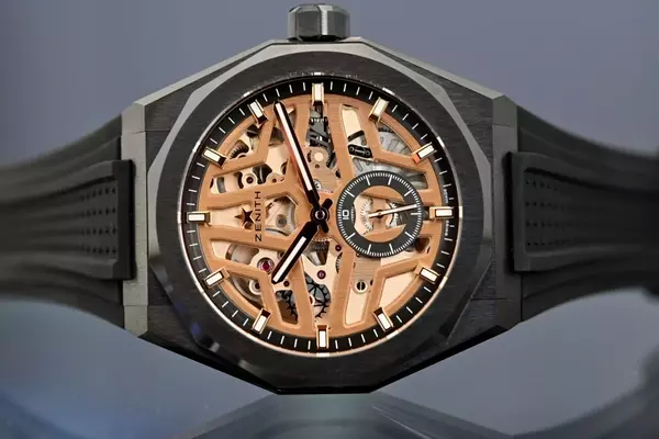 Zenith Unveils Defy Skyline Skeleton in Black Ceramic & Gold