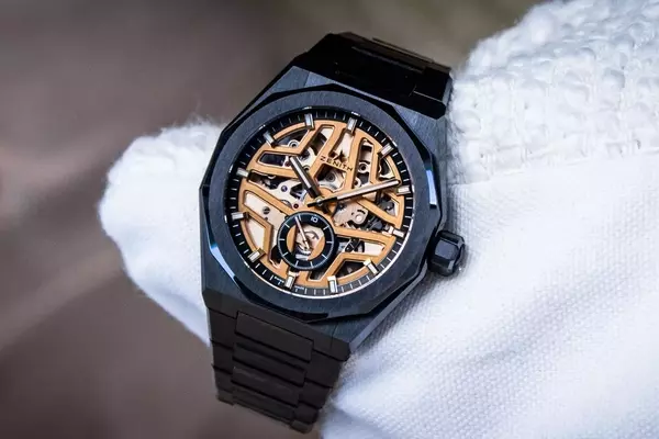 Zenith Defy Skyline Skeleton: Black Ceramic and Rose Gold Edition