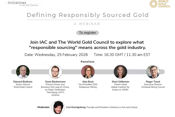 Webinar on Responsible Gold Sourcing Announced