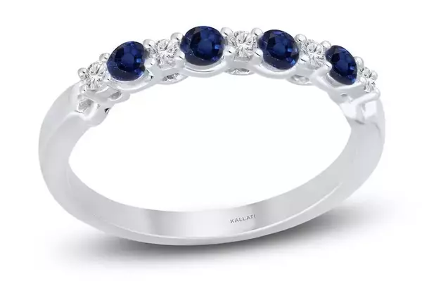 Inspired by Carolyn Bessette Kennedy: Timeless Sapphire and Diamond Eternity Bands