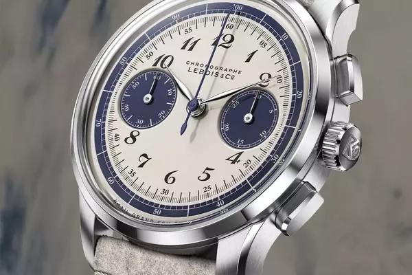 Lebois & Co Unveils the Heritage Atelier Chronograph Bleu-sur-Blanc with Grand Feu Enamel Dial