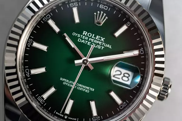 Rolex Unveils Special Edition Datejust 41 with Green Ombré Lacquer Dial for Oyster Case Centennial