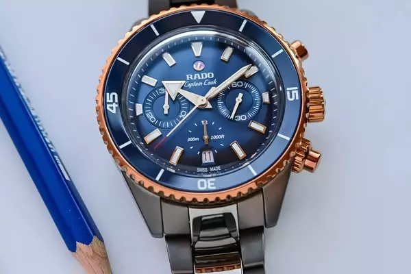 Rado Captain Cook High-Tech Ceramic Chronograph in Navy Blue: A Dive into Innovation