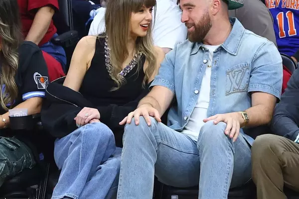 Travis Kelce's Legendary Sneaker Choice at Knicks-Cavs Game