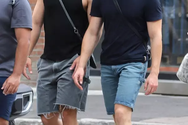 Co-Stars Hudson Williams and Connor Storrie’s Synchronized Toronto Street Style