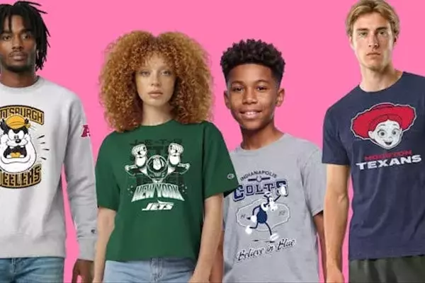 Disney, NFL, and Champion Unite to Launch Team-Specific Character Merchandise