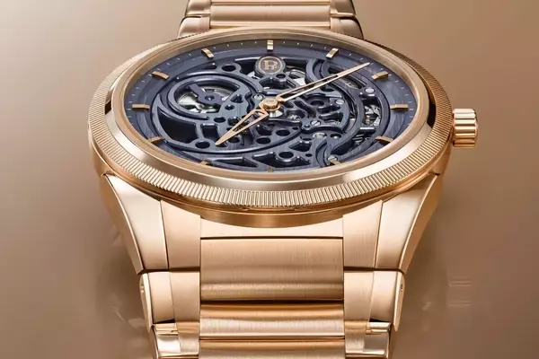 Parmigiani Fleurier Unveils the Exquisite Tonda PF Skeleton Rose Gold Milano Blue Timepiece